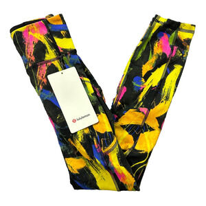New Lululemon Leggings Size 0 Invigorate HR High Rise Tight 25” UNBM Yellow